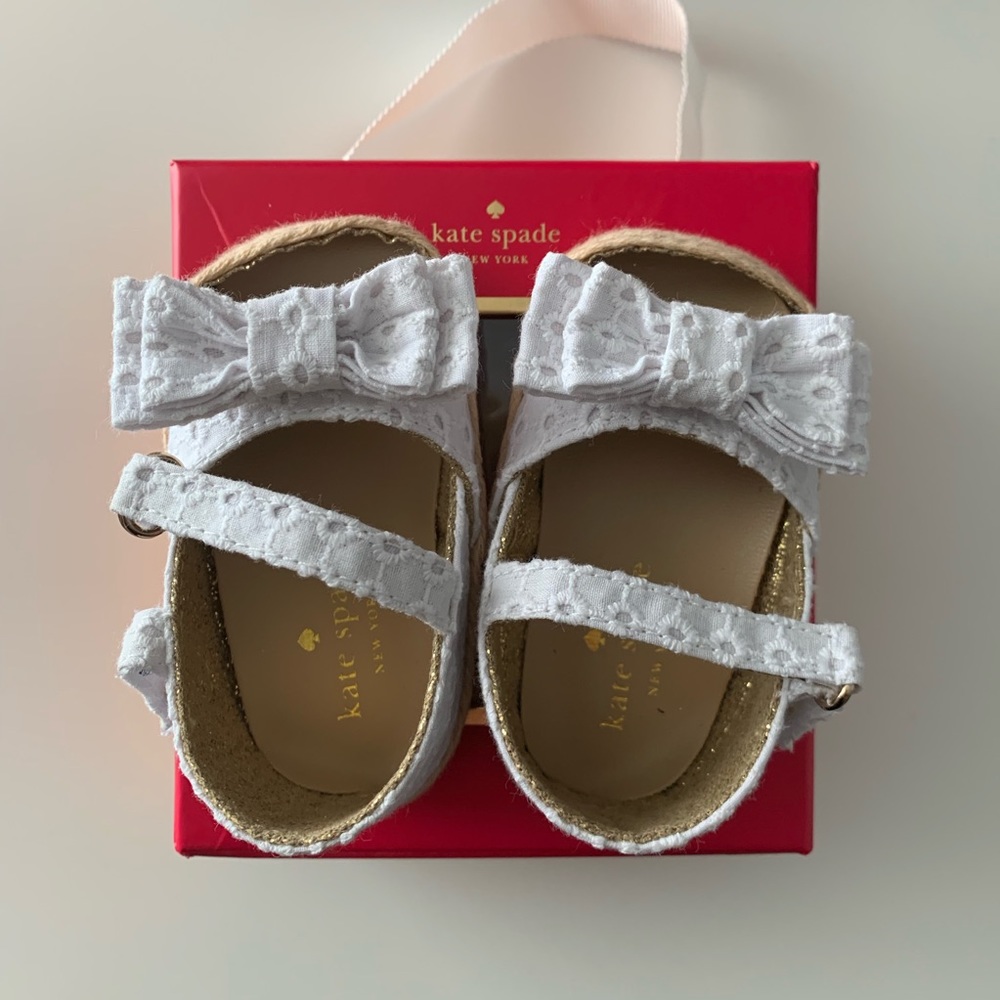 Kate spade infant eyelet espadrilles